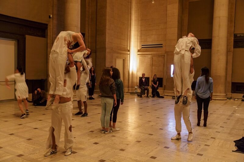 David and Hi-Jin Hodge. Who Do You Trust?, 2017 (performance still);  April 20, 2017. Courtesy of the Asian Art Museum, San Francisco. Photo: Quincy Stamper.