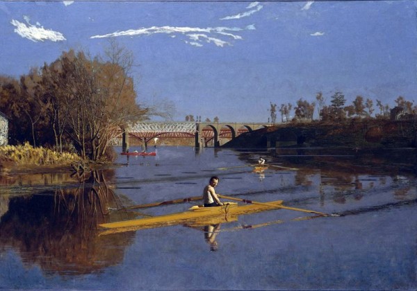  Thomas Eakins,"The Champion Single Sculls," 1871. Courtesy LACMA.
