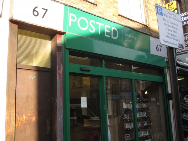 Posted Projects, 67 Wilton Way, London. Courtesy of Posted Projects.