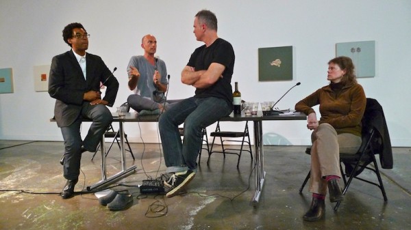 Rick Lowe, Fritz Haeg, Harrel Fletcher, Julie Ault, photo by John Muse