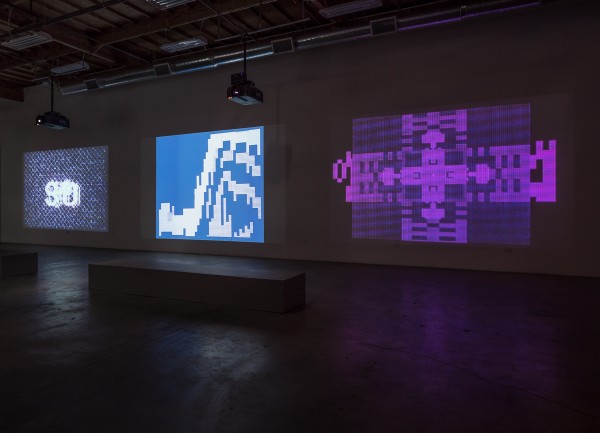 Stan VanDerBeek: Poemfield at The Box, Los Angeles (installation view). Courtesy of the Estate of Stan VanDerBeek and The Box, LA. Photo: Fredrik Nilsen.