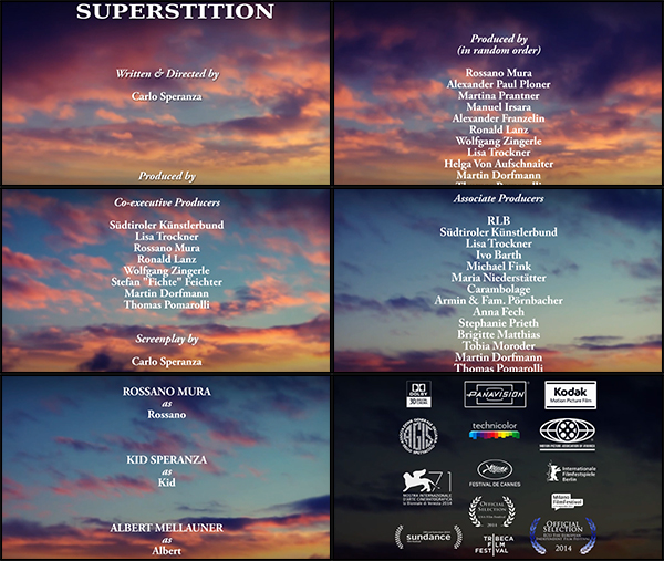 Carlo Speranza. Superstition, 2011-2014; digital video, color, sound; 4:06 minutes. Courtesy of the Artist.