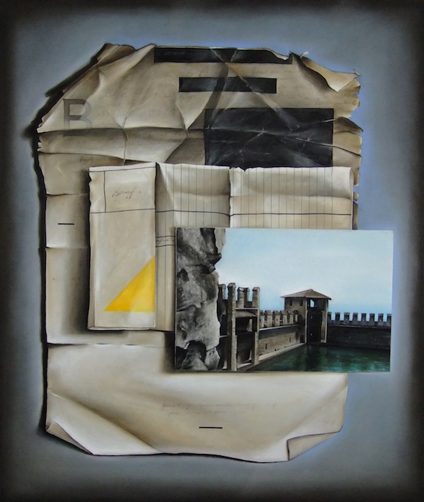 Dene Leigh. A Picture and a Thousand Words, 2014; oil on linen; 57 x 68 inches. Courtesy of the artist.