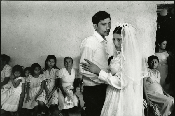 Susan Meiselas. Wedding, El Salvador, 1983; silver gelatin print; 11.9 by 17.7 in. Courtesy of Haverford College, Haverford PA.