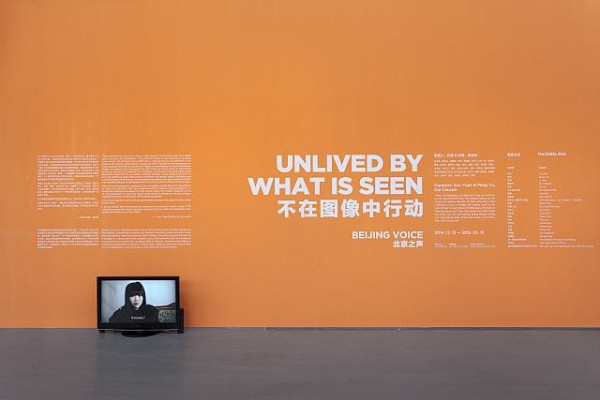 Beijing Voice 'Unlived by What is Seen' Installation View image courtesy Pace Beijing
