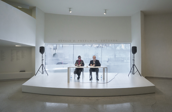 On Kawara. On Kawara—Silence, 2015; installation view, Solomon R. Guggenheim Museum, New York. Courtesy of the Solomon R. Guggenheim Foundation. Photo: David Heald. 