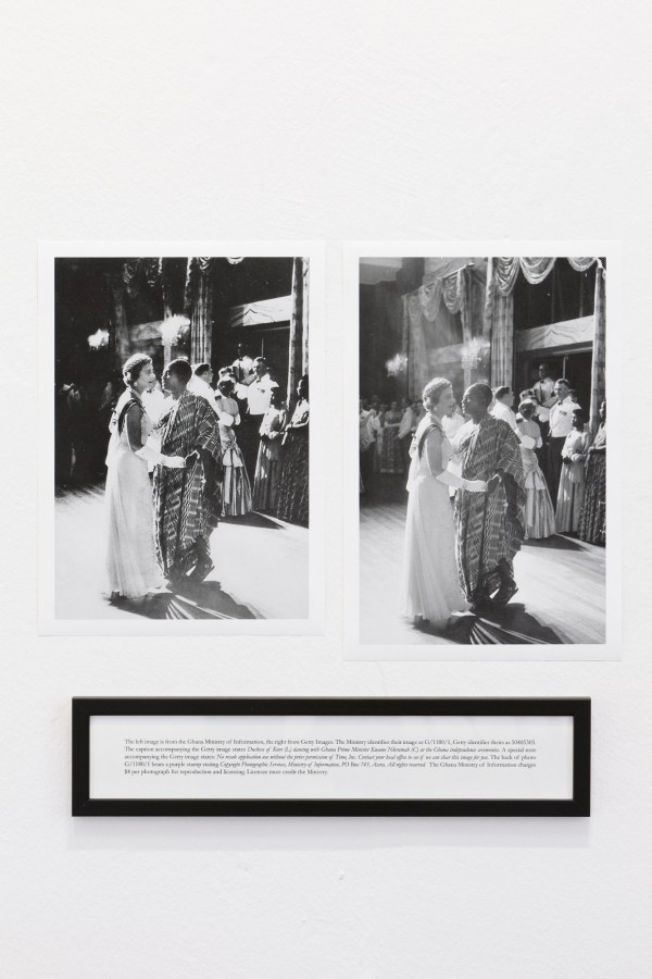 Maryam Jafri. nstallation View (detail) from Getty Vs. Kenya Vs. Corbis (2012) © Maryam Jafri. Belgian Pavilion, 56th Venice Biennale.