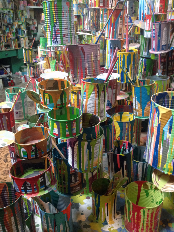 BGL. Canadassimo, 2015 (detail); mixed media; dimensions variable.  Courtesy of the Artists, The National Gallery of Canada, and la Biennale di Venezia. Photo taken by the author.