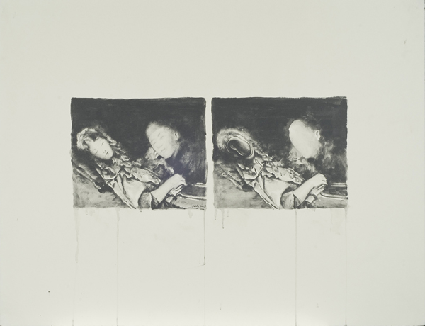 Caomin Xie. The Broken Other, 2013; graphite on paper; 20 x 26 in. Courtesy of the High Museum of Art, Atlanta.