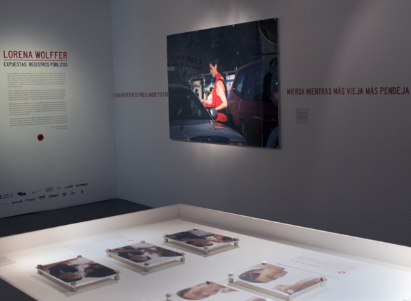 Lorena Wolffer. Lorena Wolffer Expuestas: registros públicos, 9/29/2015; installation view, Museo de Arte Moderno, Mexico D.F.. Courtesy of Lorena Wolffer and Museo de Arte Moderno. Photo: Jorge Gomez del Campo.