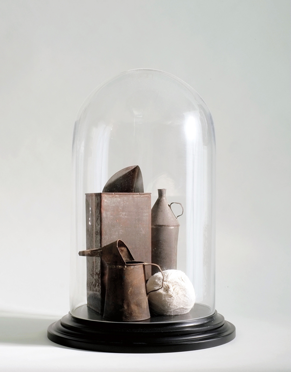 Natasha Nicholson. Vessels, 2011. Glass, tin, fiber. Courtesy of the Artist and Madison Museum of Contemporary Art, Madison. Photo: Eric Ferguson