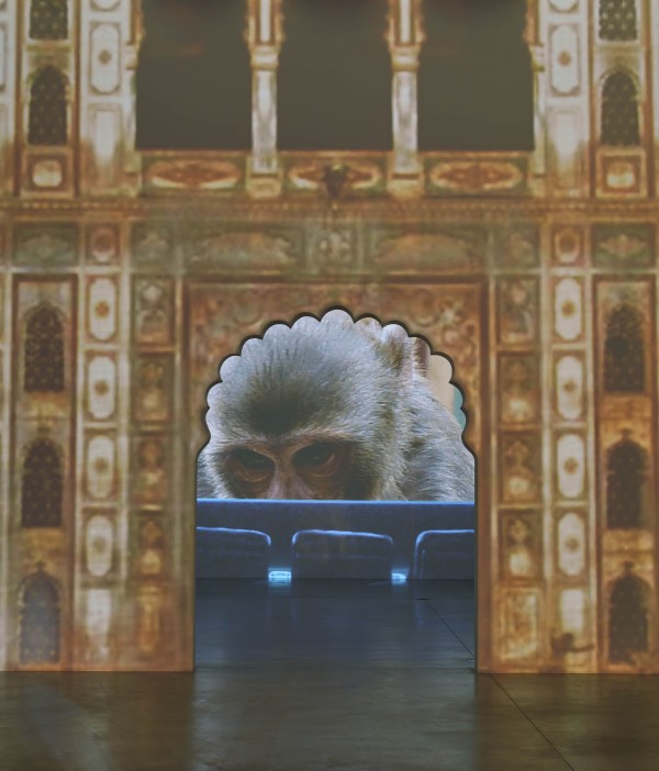 Diana Thater. Life is a Time-Based Medium, 2015. Three video projectors, three lenses, player and Watchout system; dimensions variable. Installation view at Hauser & Wirth, London, 2015. ©Diana Thater; photo by Alex Delfanne, courtesy Hauser & Wirth.