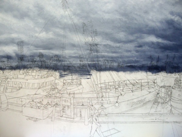 Darren Reid. Before the Storm, 2015; acrylic on canvas; 55.1 x 27.5 in. Courtesy of the Artist.