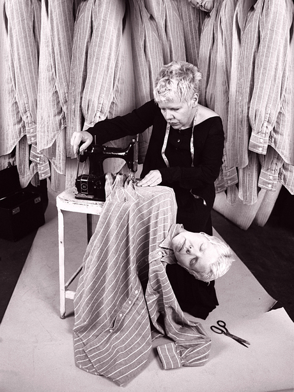 Karen Ostrom. Seamstress, 2005; chromogenic print; 40 x 30 in. Courtesy of the Artist.