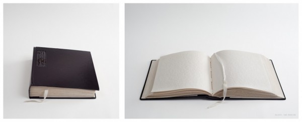 Catherine Wagner. Beloved, Toni Morrison from the series trans/literate, 2011; archival pigment print with braille; edition of five; 21.75 in. x 49.13 in. diptych. Courtesy of the Artist and Stephen Wirtz Gallery, San Francisco.