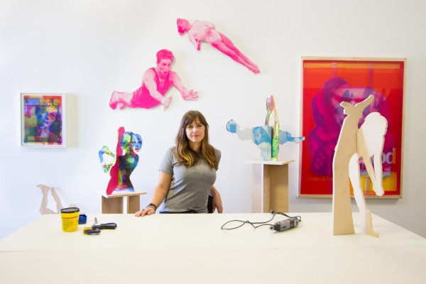 Julie Henson in her studio in Los Angeles.